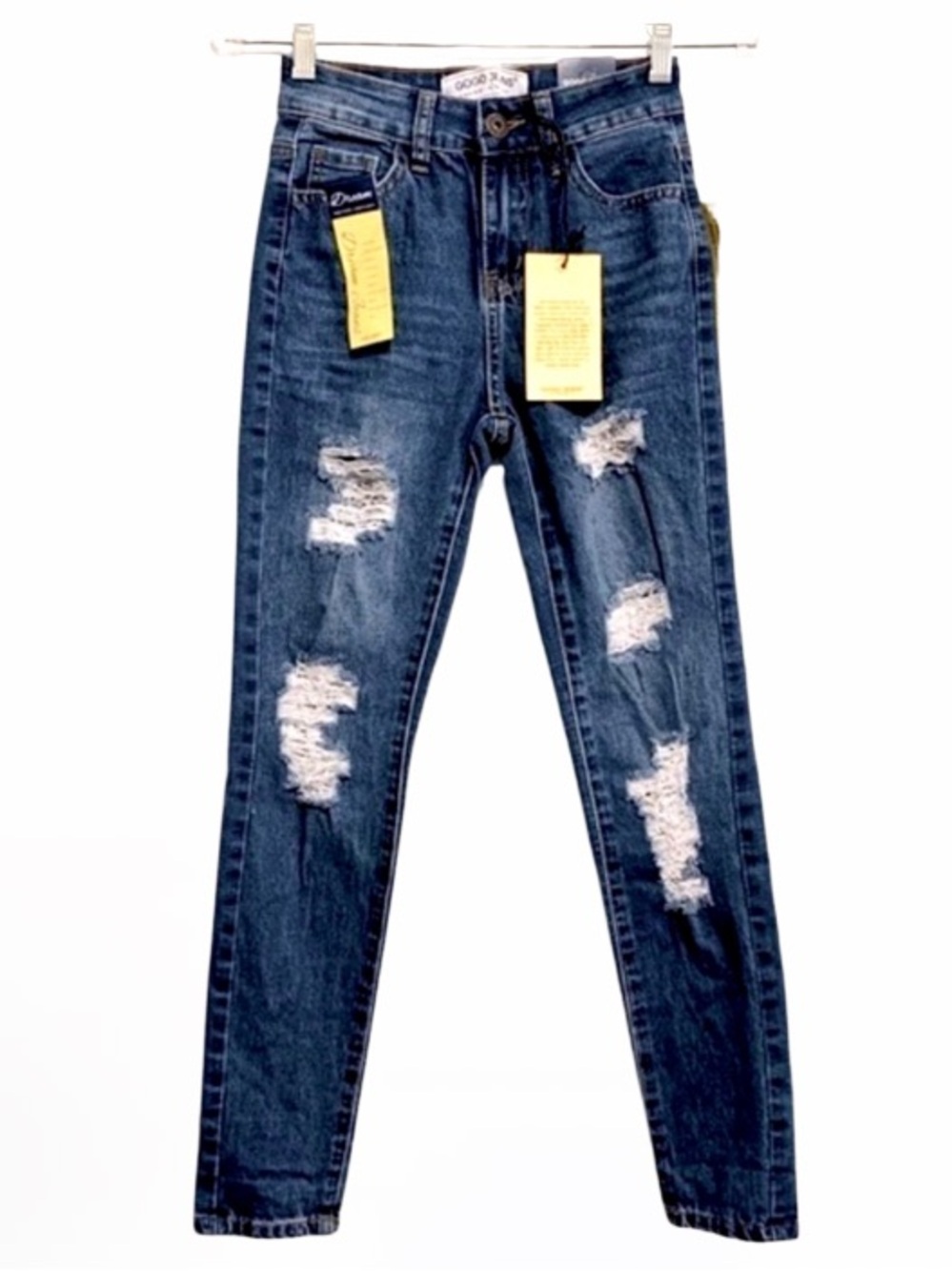 GOGO Jeans High Rise Dream Fit Distressed Skinny Jeans